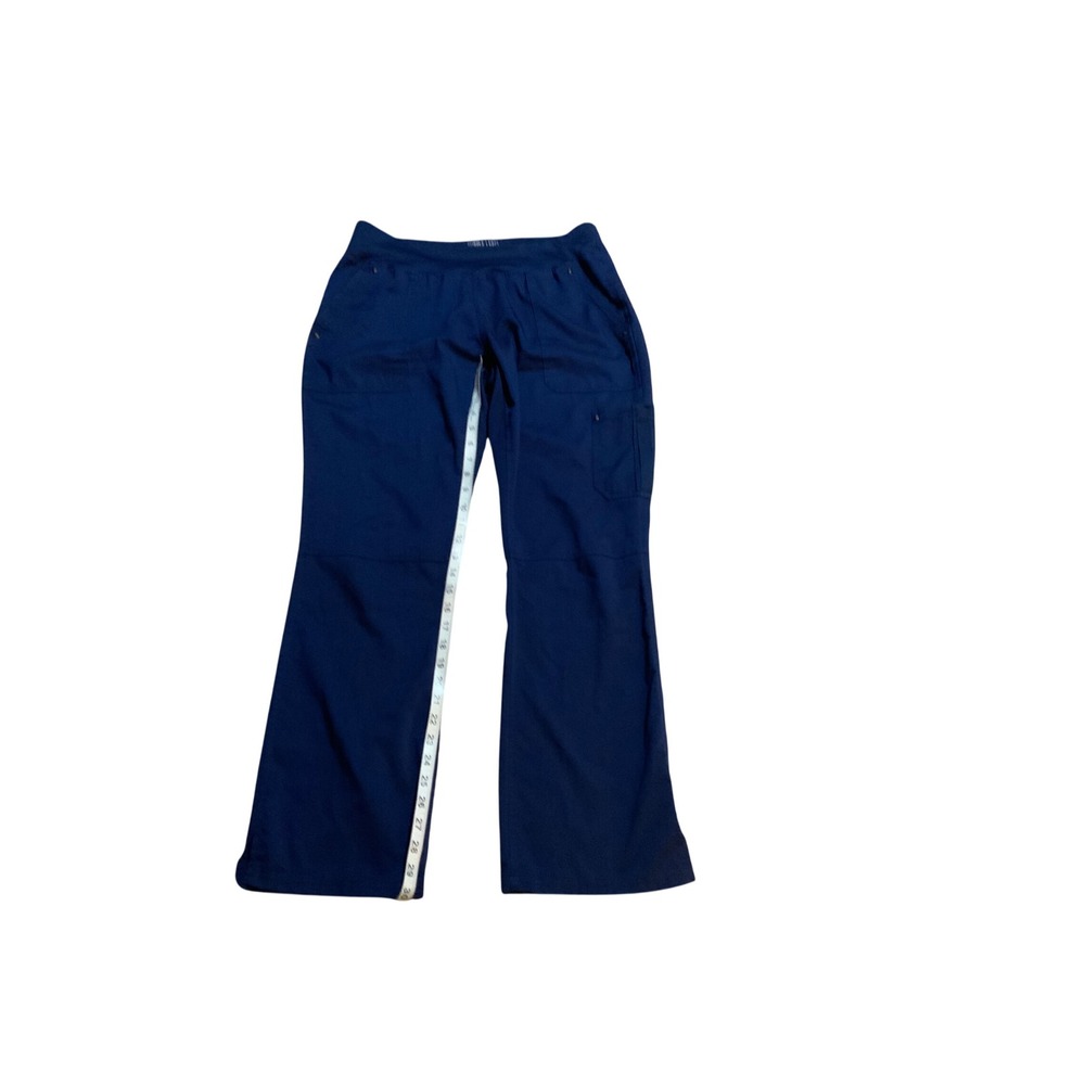 Healing Hands Purple Label Yoga Scrub Pants Navy Cargo Bootcut Womens Medium